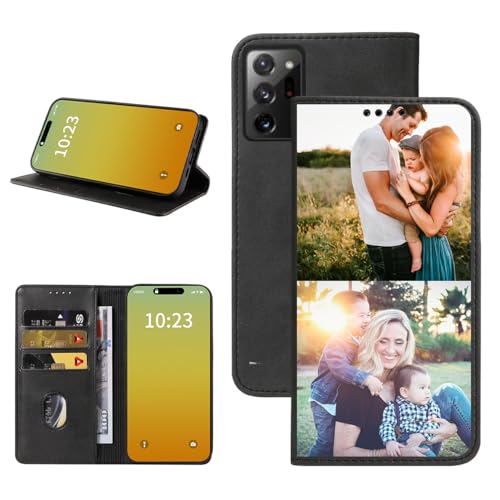 Custom Wallet Phone Case for Samsung Galaxy Note 20 Ultra 5G (Galaxy Note 20 Ultra / Black-B)