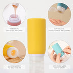 21 Pack Travel Bottles for Toiletries (Yellow)