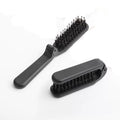 1 Pc Black Travel Folding Comb- Portable Travel Collapsible Anti-Static Pocket Hair Styling Tool for Women and Men ﻿