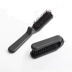 1 Pc Black Travel Folding Comb- Portable Travel Collapsible Anti-Static Pocket Hair Styling Tool for Women and Men ﻿