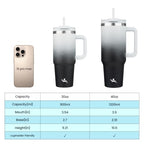 40 oz Insulated Tumbler Water Bottle with Handle (40 Ounces / Day Night)