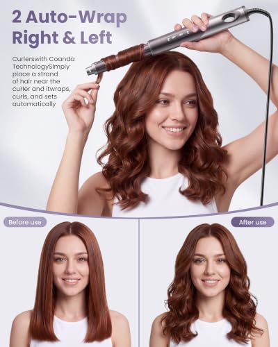 Infrared Dual Voltage Hair Dryer Brush (Purple-1)