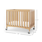 Travel Sleeper Wood Compact Folding Hotel Crib