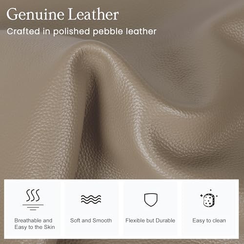Genuine Leather Small Crossbody Bags for Women Anti (Taupe)