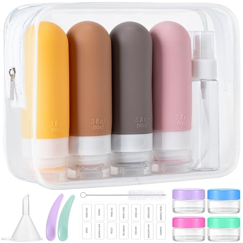 16pack Travel Bottles for Toiletries (16PCS/Apricot)