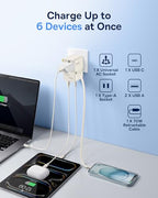 70W Universal Travel Adapter (70W / White)