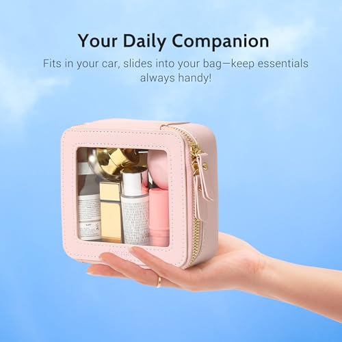 Clear Makeup Bag Set (Pink / Compact Duo)