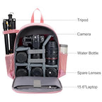 Camera Backpack Bag Professional for DSLR (Pink / 2.0 Small)