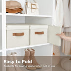 Closet Storage Bins (Ivory / Large)