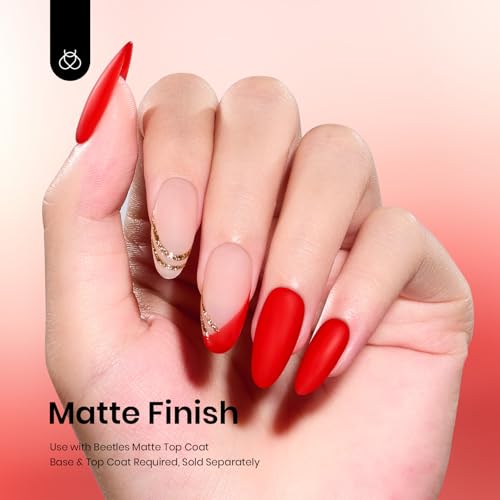 Beetles Red Gel Polish (C - Creme Red | Scarlet Red)