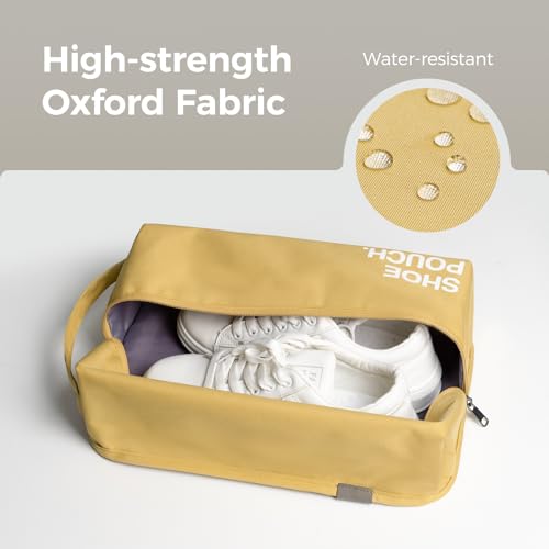 Stylish Shoe Bag for Travel (Dark Yellow / Regular)
