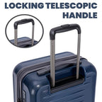 Rails 2 Piece Luggage Set with 360° Spinner Wheels (Carbon Blue / 2-Piece Set)