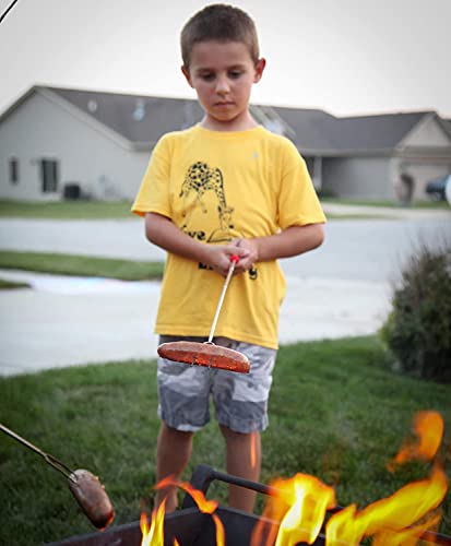 Smores Sticks for Fire Pit (8 Fork Set with Storage Bag)