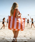 Beach Bags Waterproof Sandproof (Yellow + Olive)