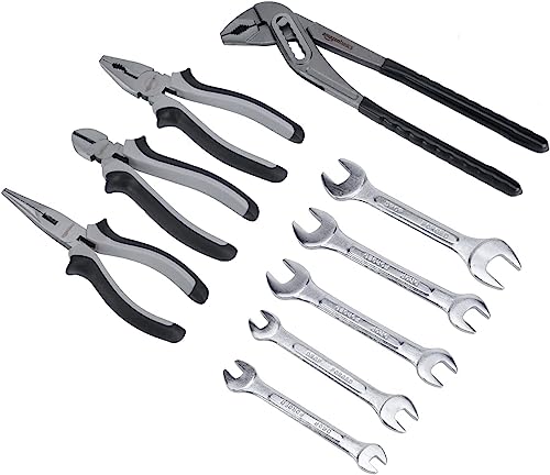 65 Piece General Household Home Repair and Mechanic's Hand Tool Kit Set with Storage Case (65 piece)