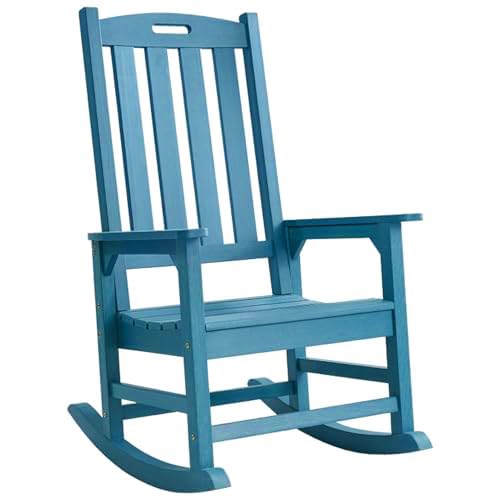 Oversized Outdoor Rocking Chair (Blue / 1 pack)