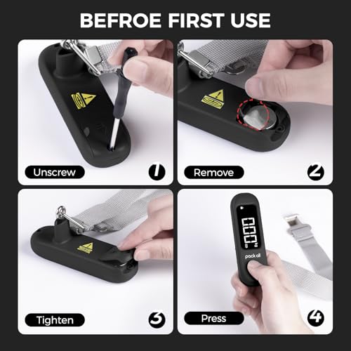 Digital Luggage Scale for Travel (Black)