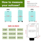26 Inch Clear PVC Waterproof Luggage Cover with Large Velcro (26 inch)
