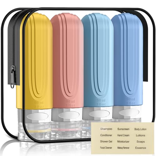 Travel Bottles for Toiletries (COLORFUL)