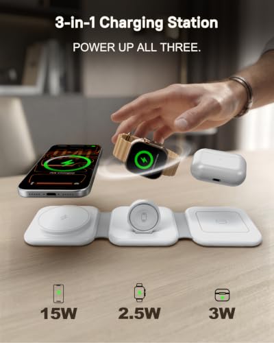15W Magnetic Travel Charging Station (Forest Green)