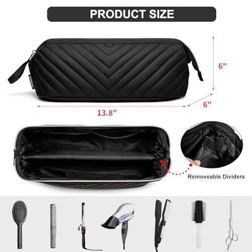 Hair Tools Travel Bag for Shark Flexstyle Dyson (Black)