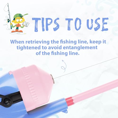 Kids Fishing Pole (Lavender & Blossom Pink)