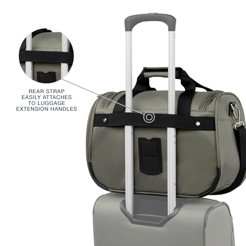 Maxlite 5 Softside 2pc Set Expandable Carry On Luggage with 4 Spinner Wheels (2-Piece Set (21/Tote) / Slate Green)