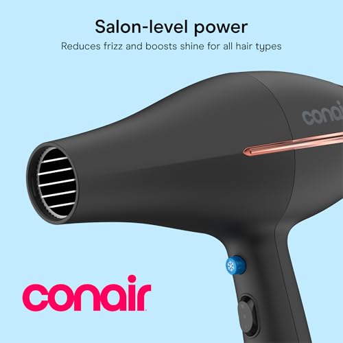 InfinitiPRO Hair Dryer with Diffuser & Concentrator (Black / 1 Count (Pack of 1))