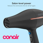 InfinitiPRO Hair Dryer with Diffuser & Concentrator (Black / 1 Count (Pack of 1))