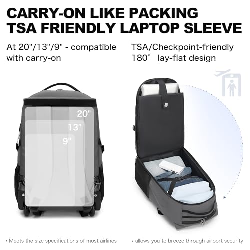 Rolling Backpack (17.3 inches / Grey)