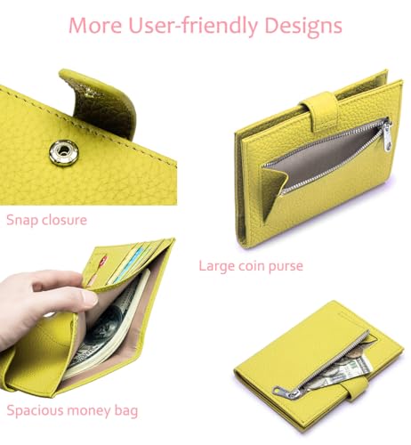 RFID Blocking Travel Wallet for Women (Lemon Yellow)