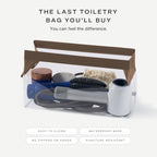 Parcel Clear Travel Kit with Zipperless Magnetic Closure (Chestnut / Extra Large)