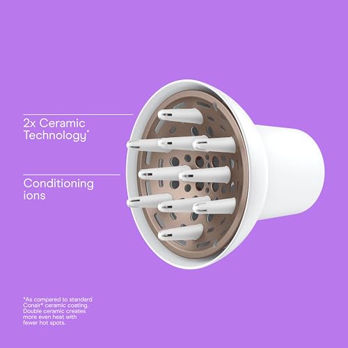 Hair Dryer Diffuser Attachment (1 Count (Pack of 1) / White)