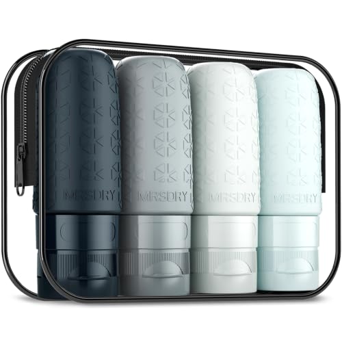 Travel Bottles for Toiletries (Grey / 2 Ounces)
