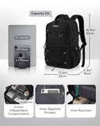 Travel Hiking Casual Backpack (Black)