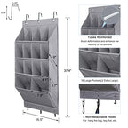 2 Pack Over the Door Shoe Organizers (GREY / 28+ Pairs)