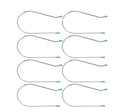 8 Pcs Silver Hot Curler Clips Replacement Kit, Hot Roller Clips Replacement, Hot Curlert Kit with Rollers Securing Pins, 2 Inch Replacement Styling Tools and Appliances