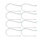 8 Pcs Silver Hot Curler Clips Replacement Kit, Hot Roller Clips Replacement, Hot Curlert Kit with Rollers Securing Pins, 2 Inch Replacement Styling Tools and Appliances