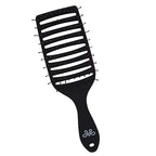 Women's & Men's Wet & Dry Detangler Brush For Styling Wigs & Curly (Gentle Brush / Black)