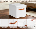Storage Bins with Lids (White / L(6-Pack))