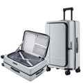 Medium Checked Luggage Flat Top Opening (06-Charcoal Coconut Milk / Checked 25-Inch (Top Opening, 72L))