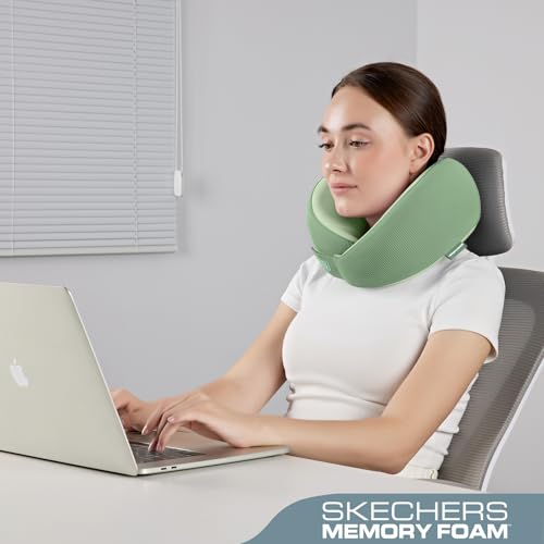 Memory Foam Neck Pillow (Green)