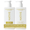 Coconut & Turmeric Shampoo and Conditioner Contain Naturally Derived Ingredients (8.25 Fl Oz (Pack of 2))