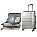 20 Inch Airline Approved Carry On Luggage (Champagne)