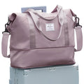 Large Travel Duffle Bag Carry On Weekender Bags for Women Men 18x14x8 Gym (A85-pinkpurple / X-large)