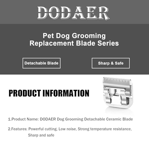 Dog Grooming Ceramic Blades Set (40/30/10/7fc/5fc/4fc/3fc (7 Pack))