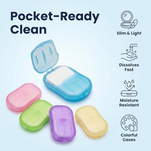 5 Boxes 500 Sheets Disposable Soap Paper Hand Cleaner Fragrance Mini Color Soap Paper for school Indoor