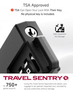 2 Pack TSA Locks for Luggage (Black / 2)
