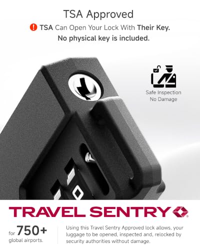 10 Pack TSA Locks for Luggage (Black / 10)