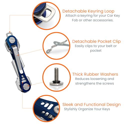 Compact Key Holder (Blue)